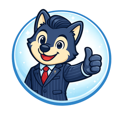 Case the Wolf with Pip and Luna