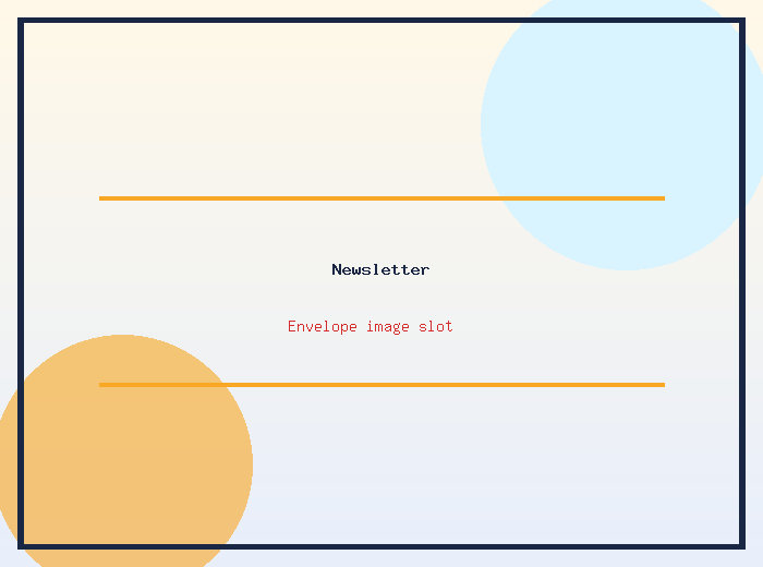 Newsletter envelope placeholder